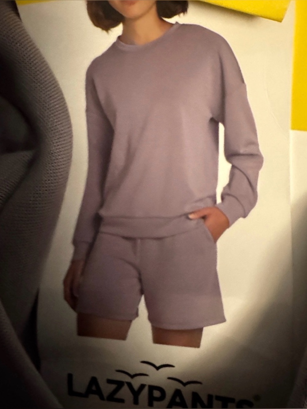 LAZYPANTS Lilac Knit Sweatshirt